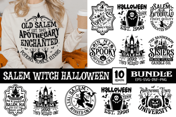 Download Salem Witch Halloween SVG Bundle - Witch halloween svg Collection