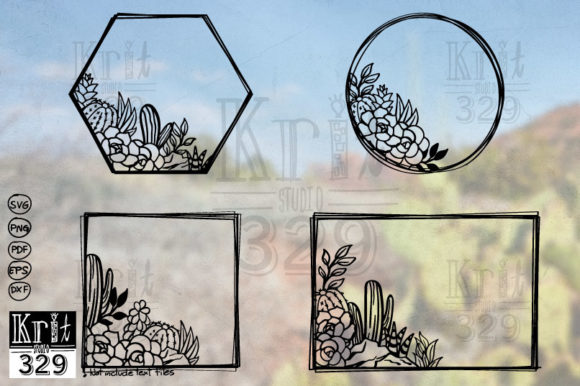 Download Floral Cactus SVG Decal Wreath Decor - Svg decal Collection