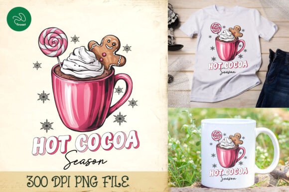 Download Hot Cocoa Season Pink Christmas PNG - Premium Resources