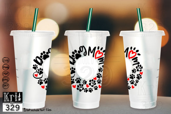 Download Dog Mom Wreath SVG Decal Cold Cup - Svg decal Collection