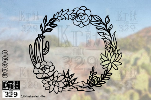 Download Succulent Cricle Frame SVG Decal - Svg decal Collection