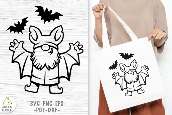 Download Halloween Bat Gnome Svg Decal - Svg decal Collection