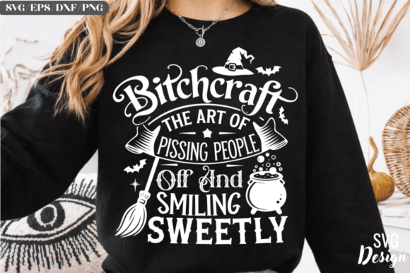 Download Bitchcraft SVG Funny Witch Halloween SVG - Witch halloween svg Collection