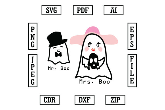 Download Mr. and Mrs. Boo Halloween Quote SVG Cut - Halloween quote svg Collection